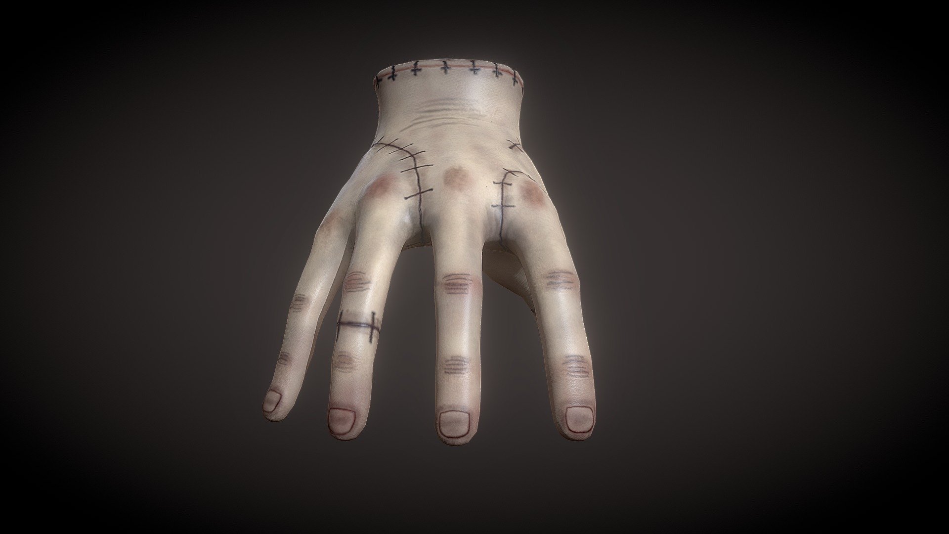 Thing ,hand from serial Wednesdays Addams 3d model