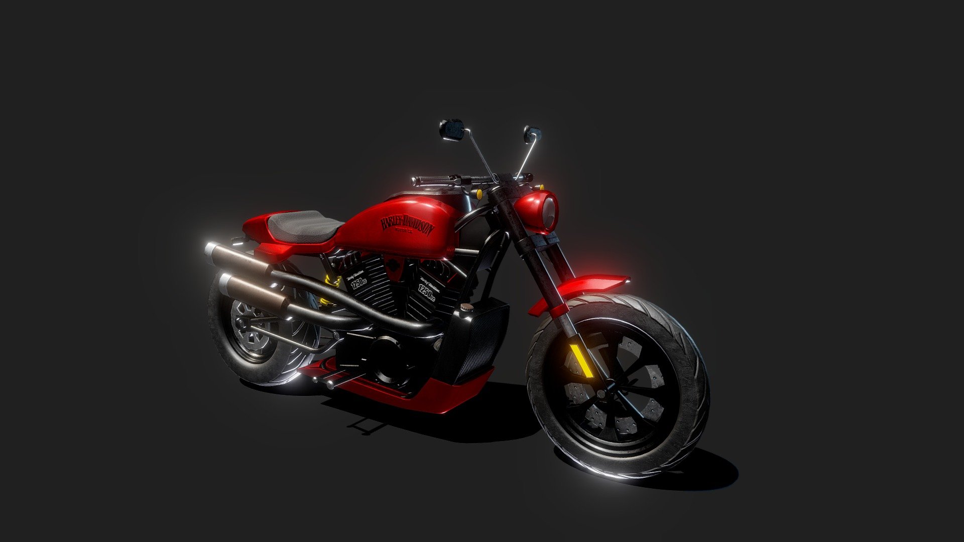 Harley Davidson Sportster 3d model