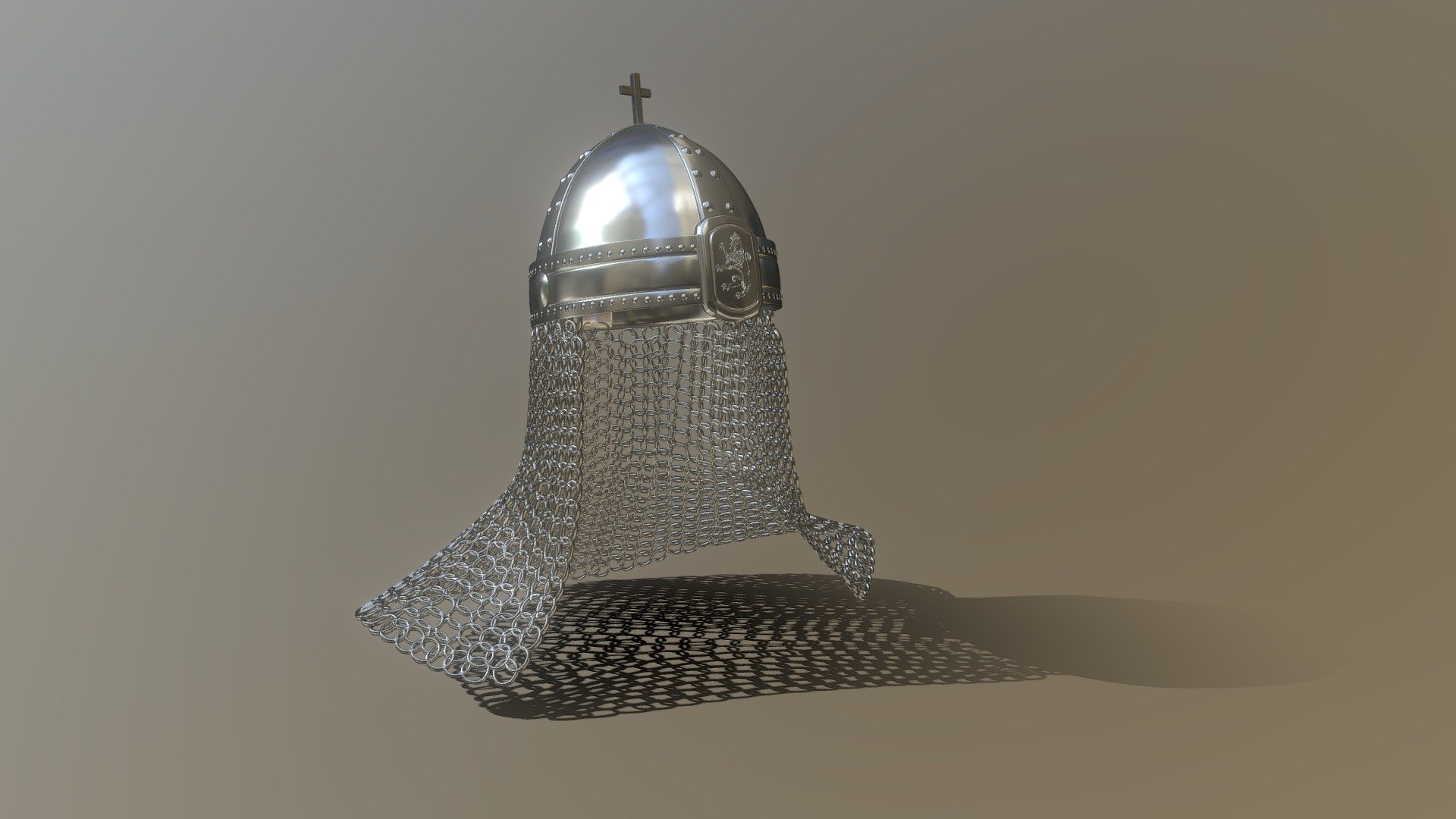 warrior helmet_hight poly 3d model