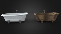 Low Poly Bath Tub