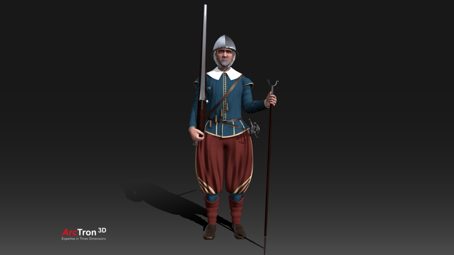 Musketier Avatar Animation 3d model