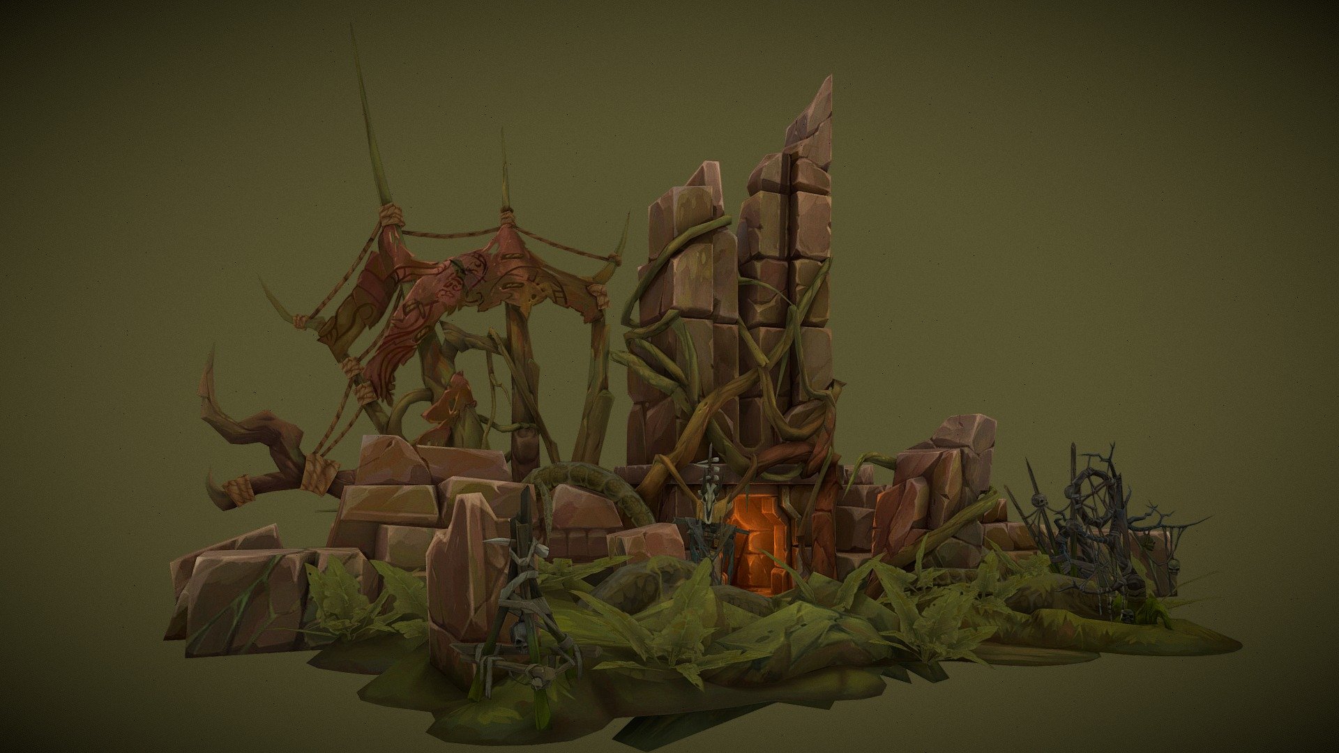 WitchHut 3d model