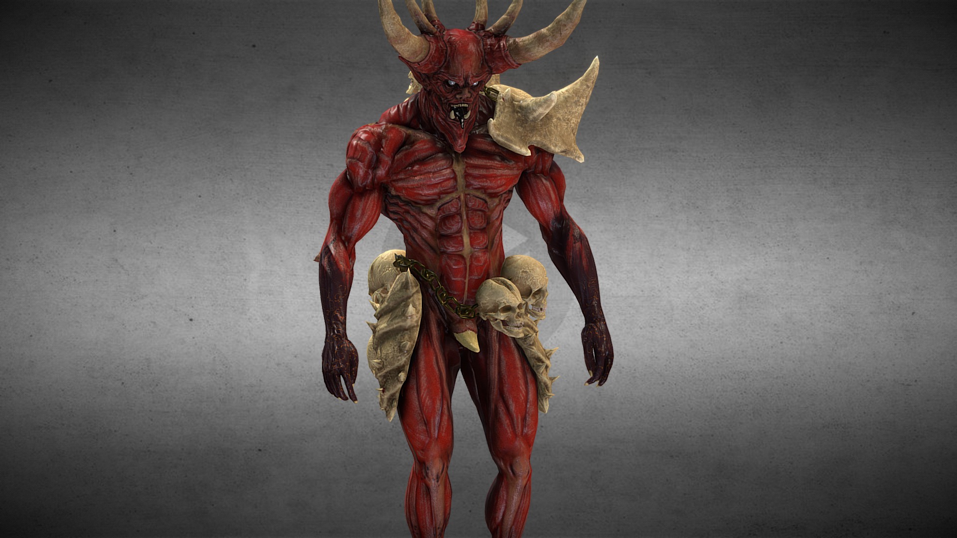 Berserker Demon (game model) 3d model