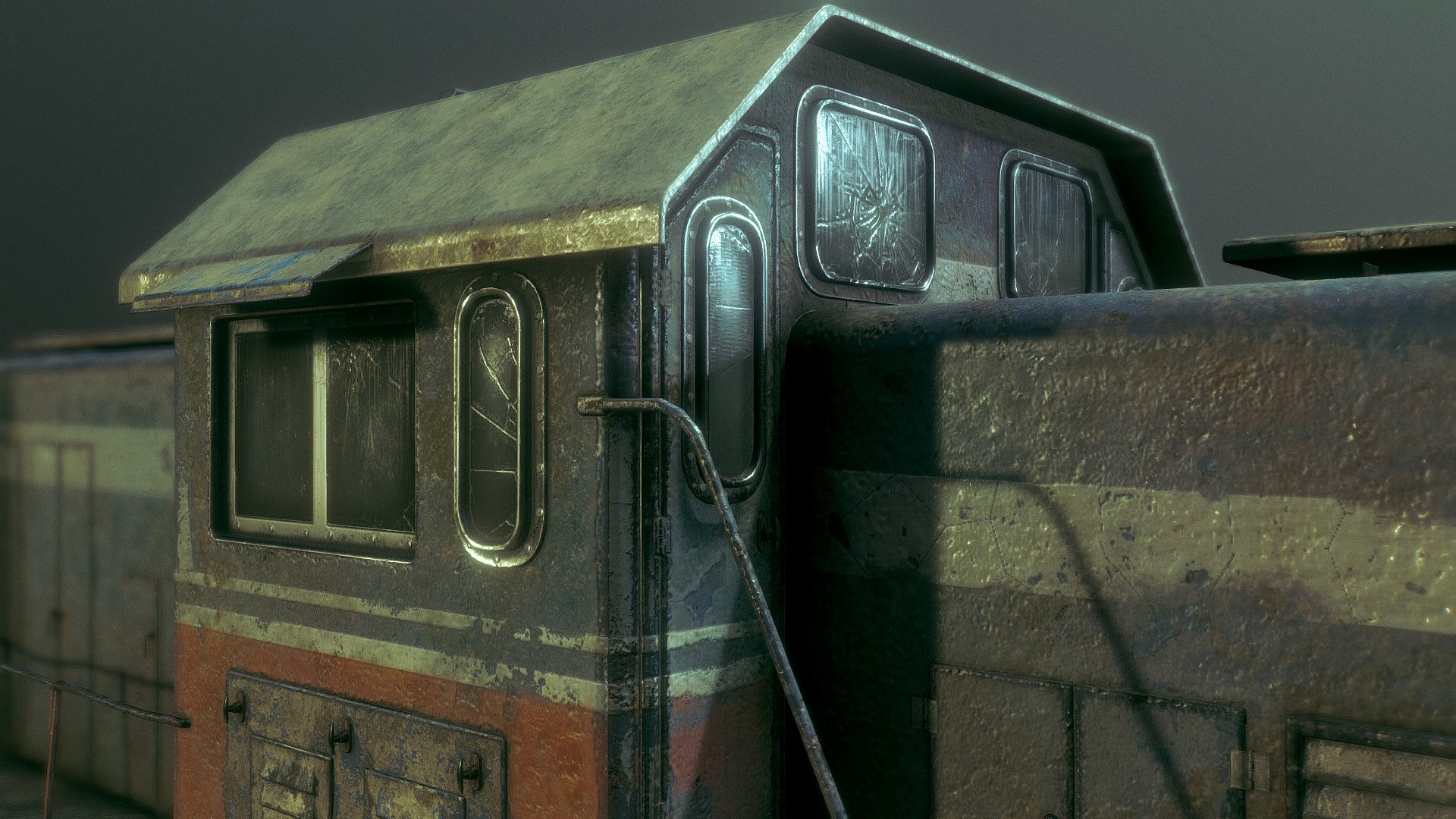 Train engine 3d model