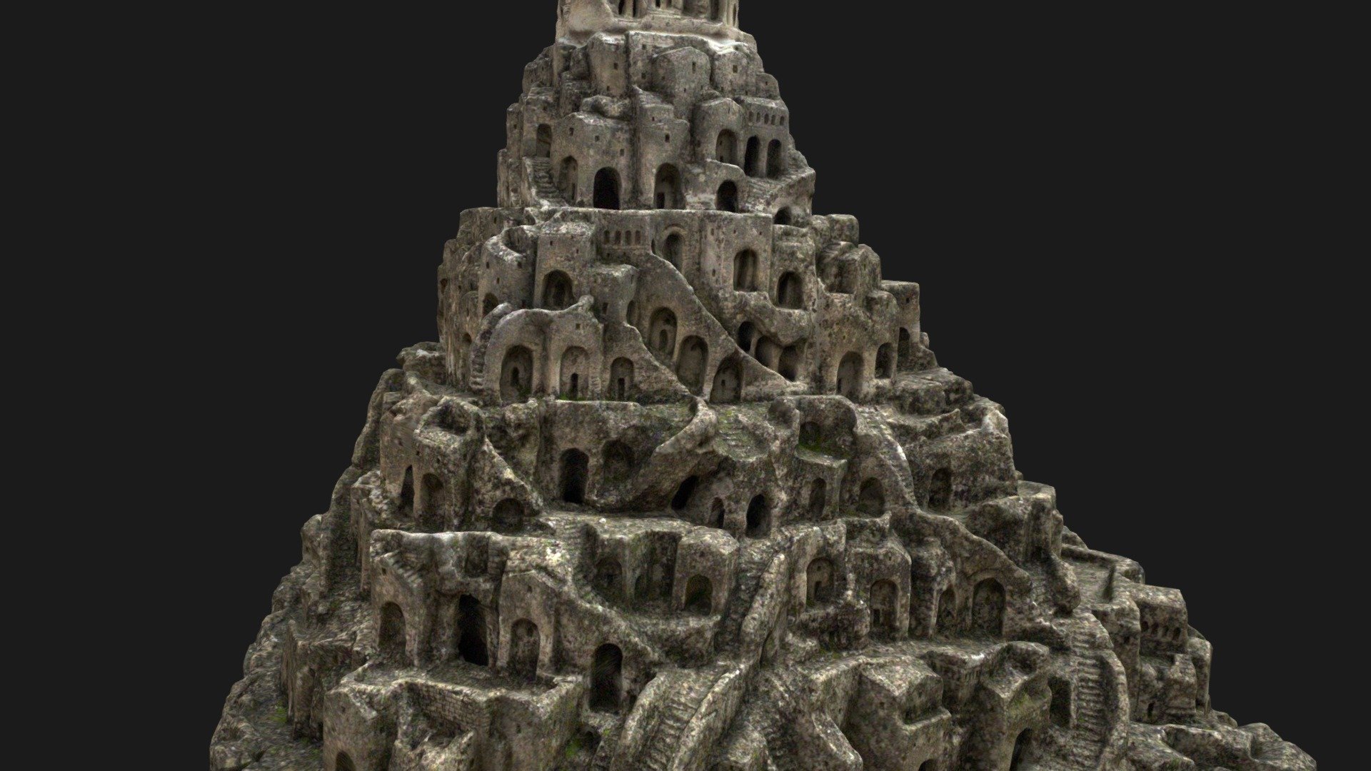 Matera Miniature Stone Sculpure 3d model