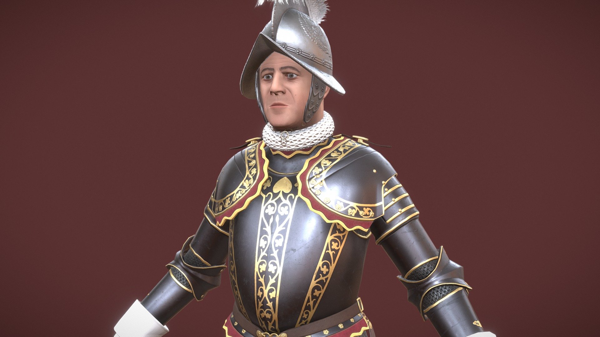 Commander of the Pontifical Swiss Guard 3d model