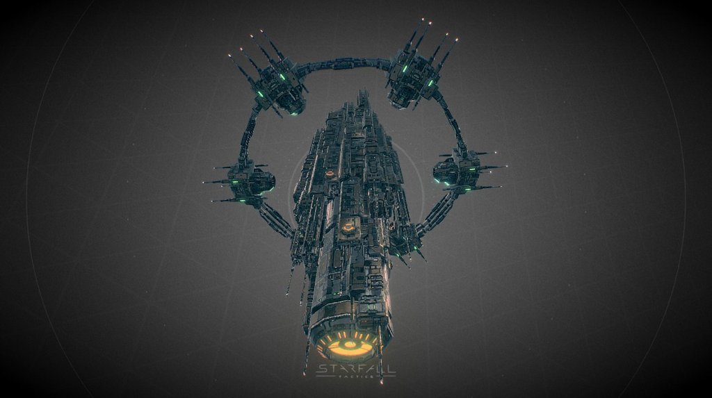 Starfall Tactics — Rasputin Deprived mothership 3d model