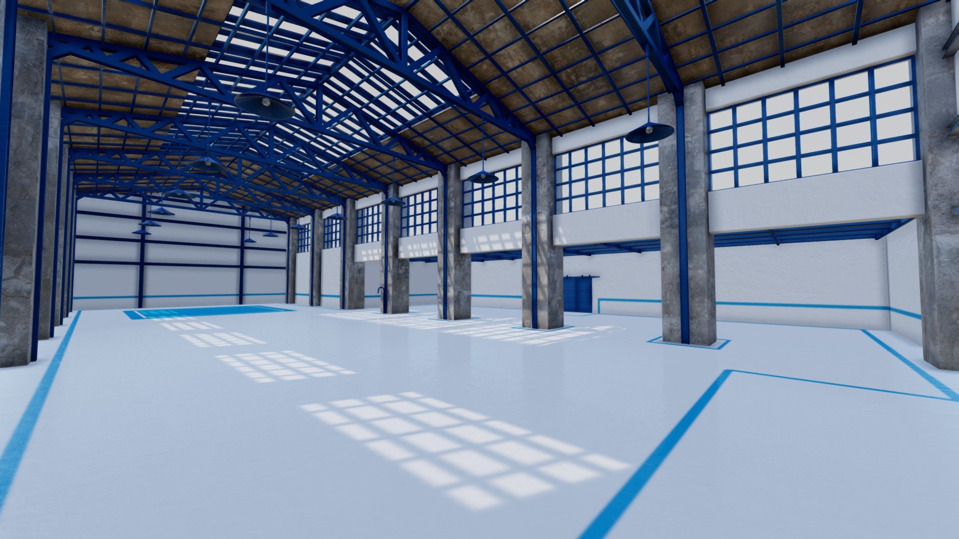 SHC Factory Hall Renovated 3d model