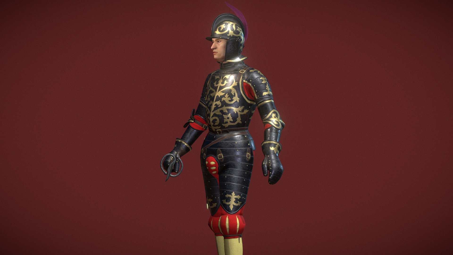 xvı Century German Mercenary 2.0 3d model