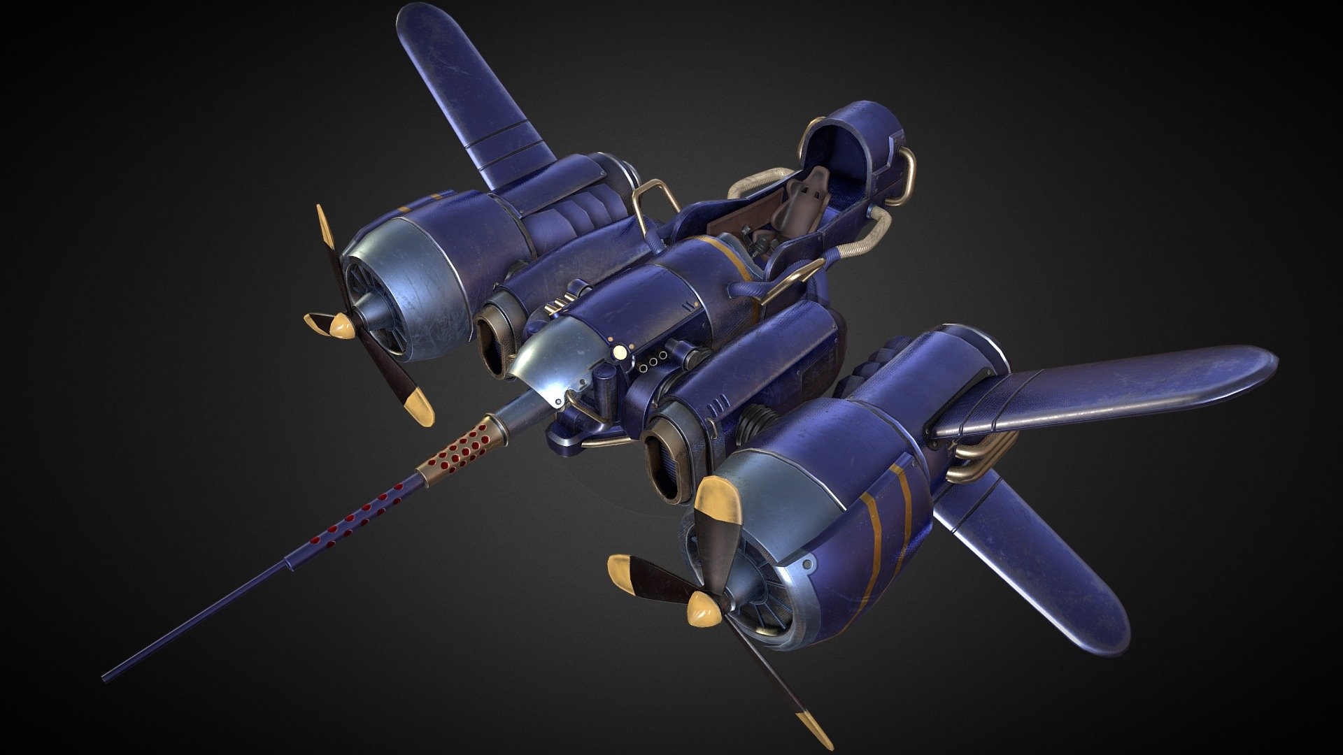 Flying machine 3d model