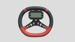 Steering Wheel KZ Karts Low Poly PBR