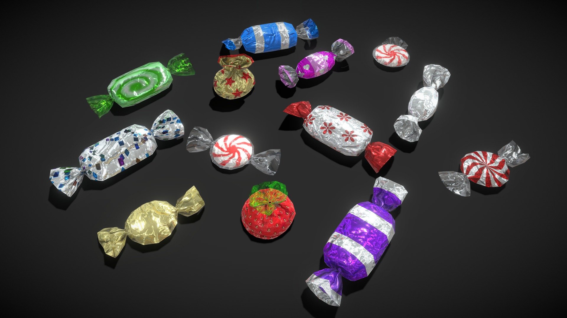 Candies Sweets 3d model