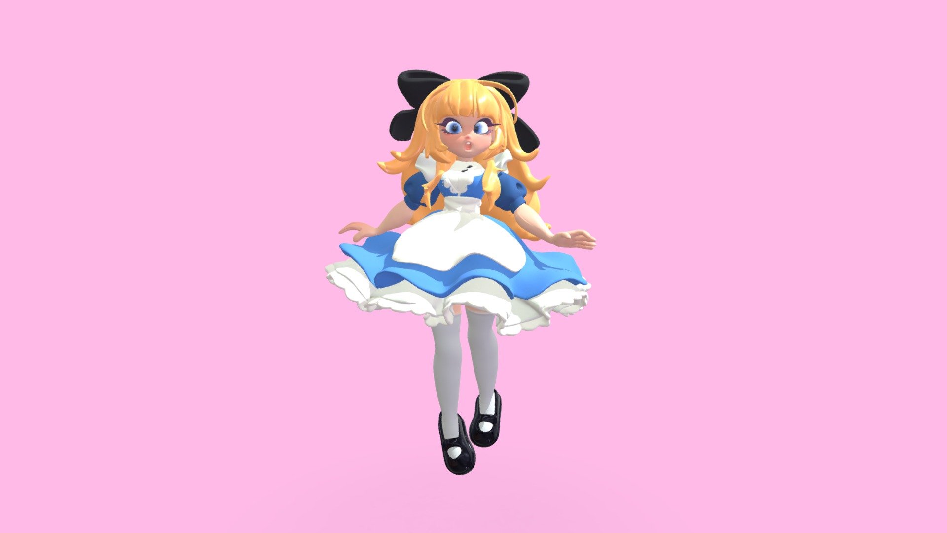 Alice in wonderland 3d model