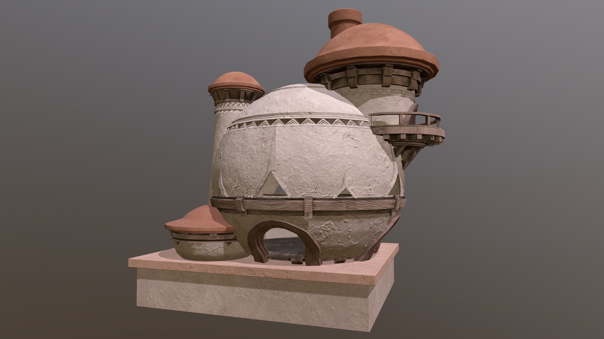 Desert Home 3d model