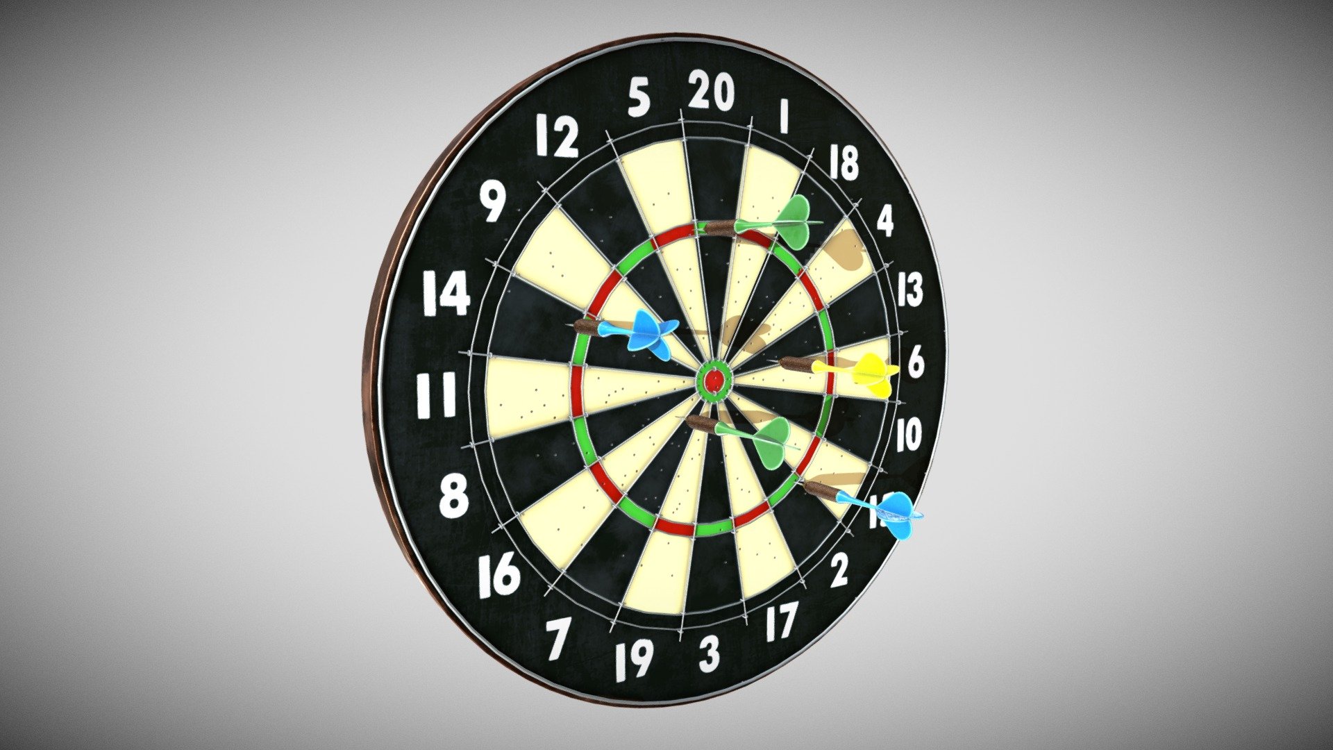 Darts game 3d model