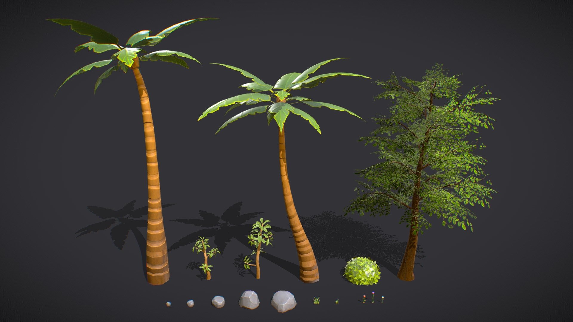 Stylized Nature Package 3d model