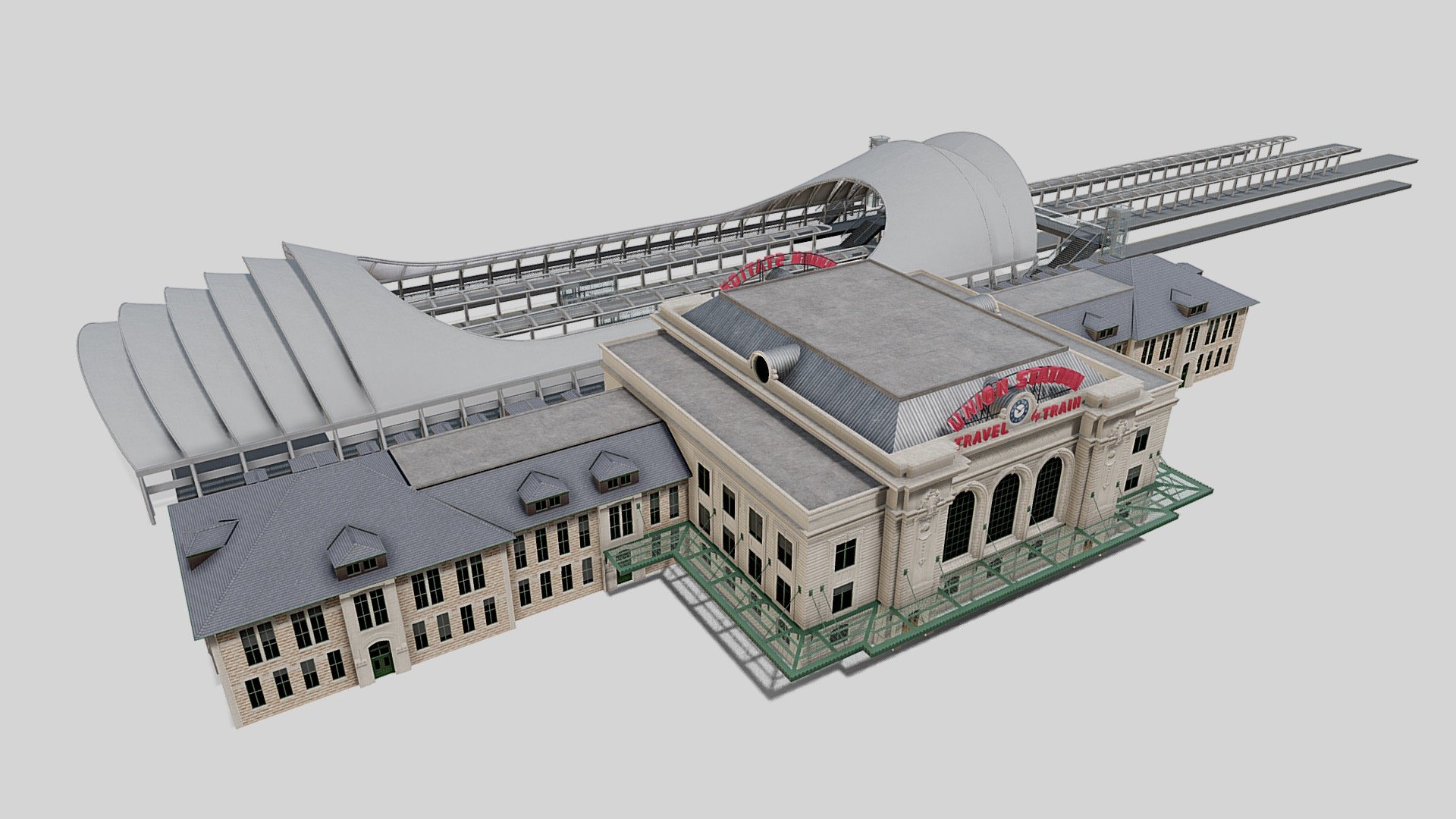 Denver Union Station 3d model