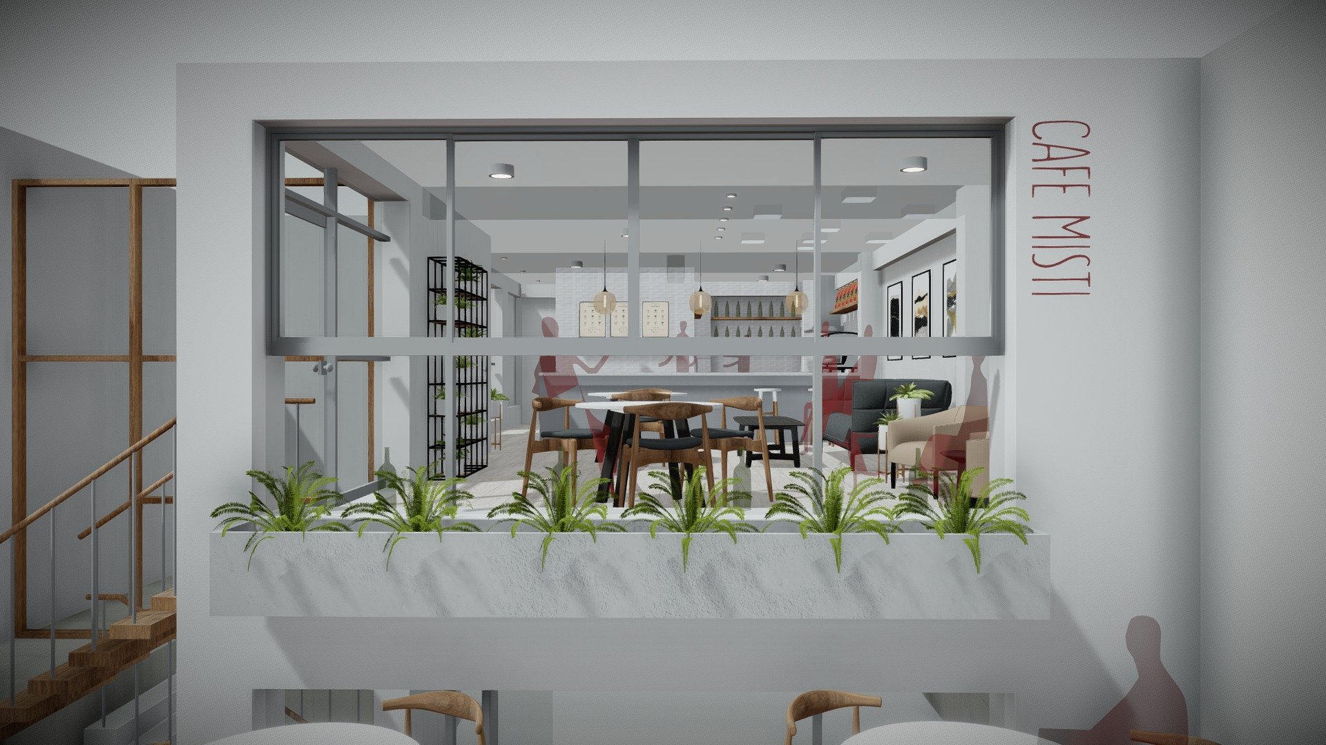 Cafe-Misti 3d model