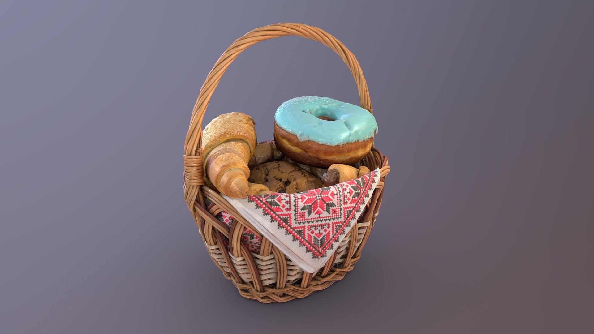 Tea basket 3d model