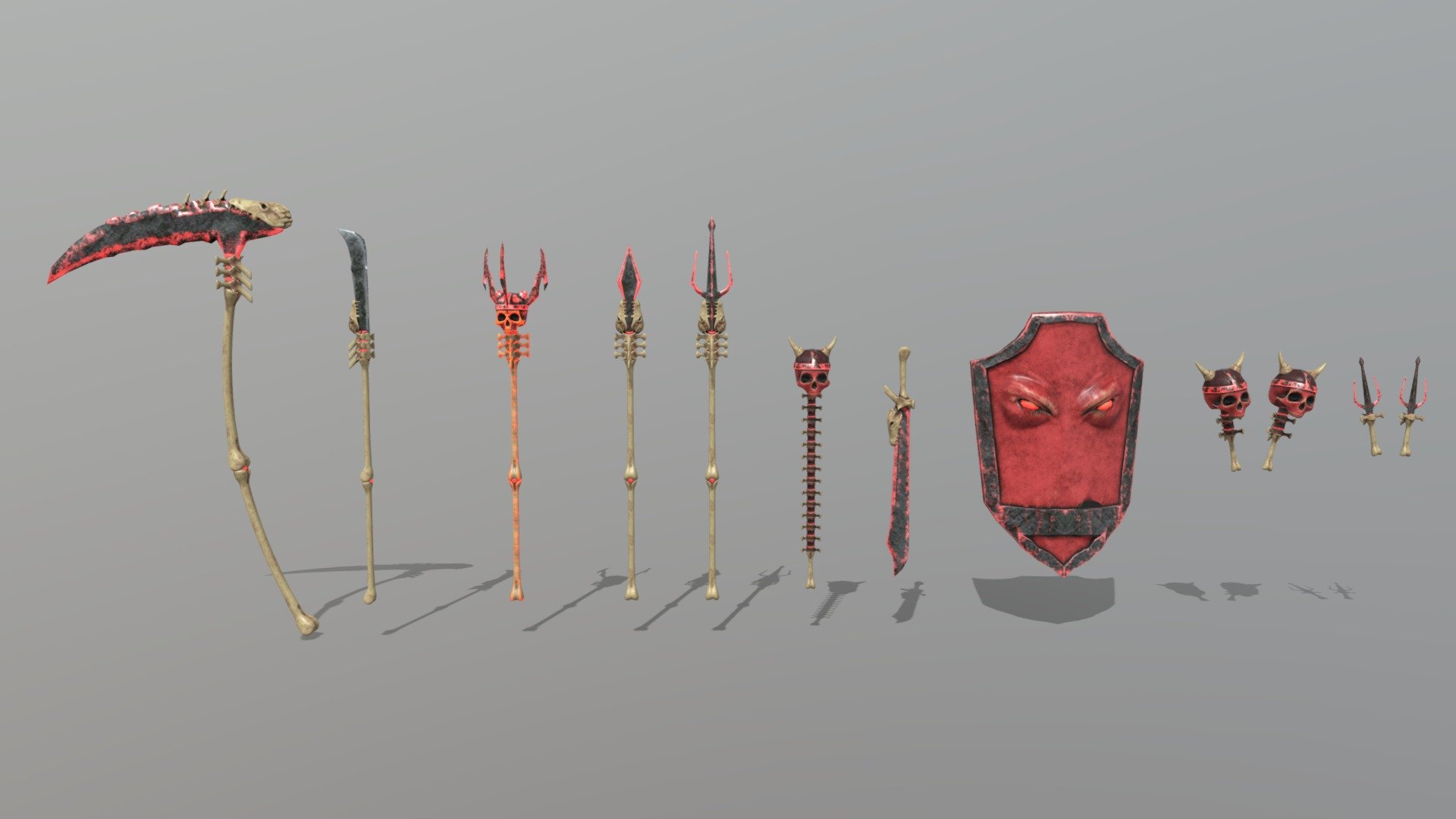 Weapon pack 3d model