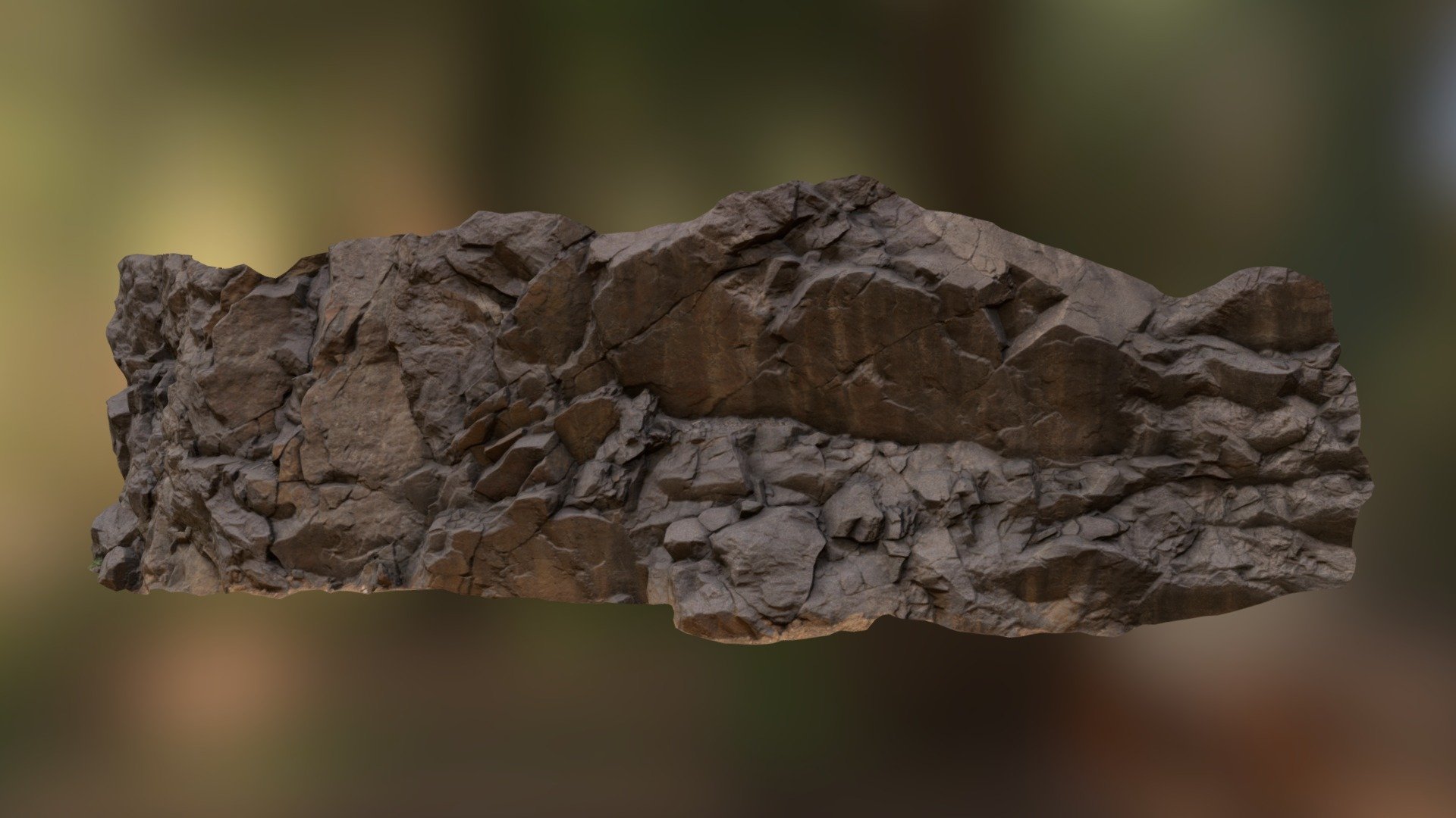 Quarry Cliff 1 Midpoly 3d model