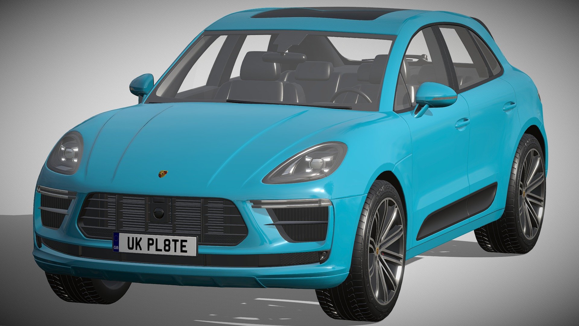 Porsche Macan Turbo 2020 3d model