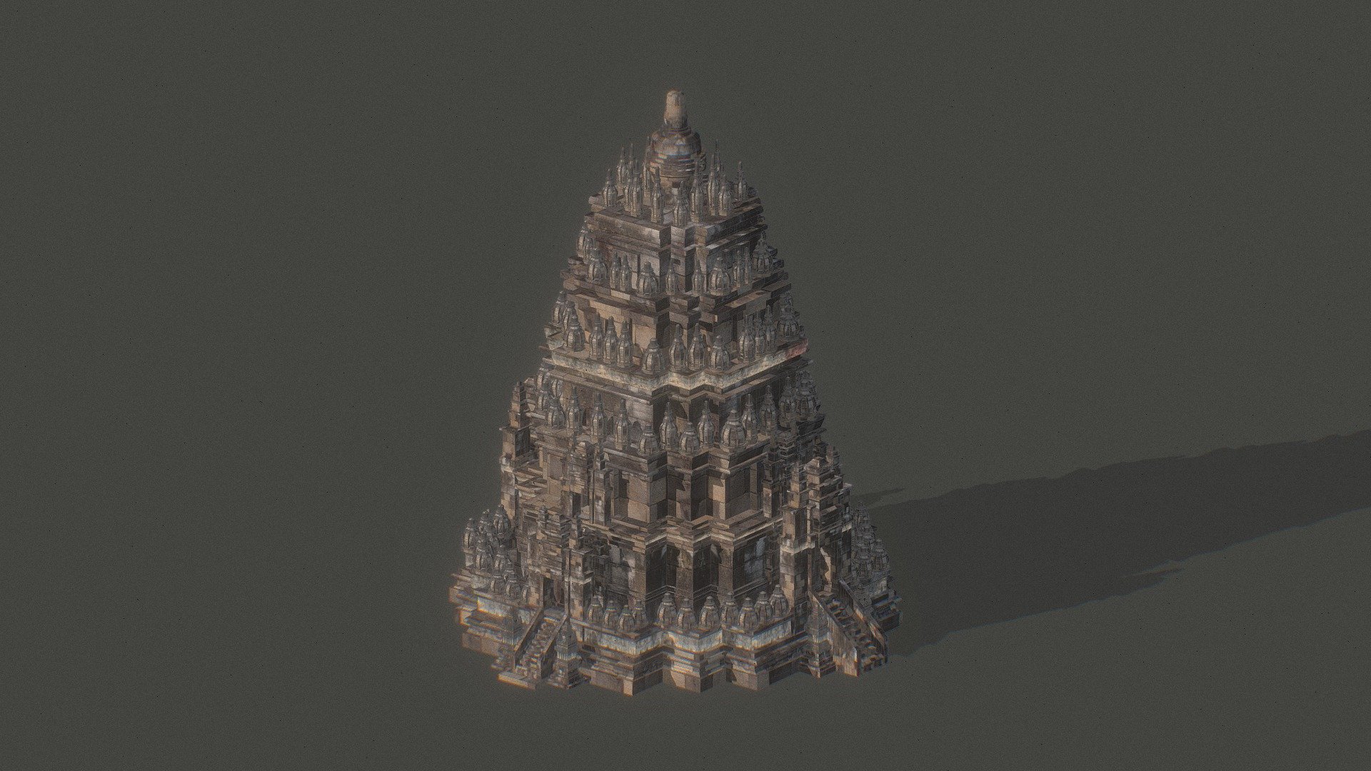 Prambanan temple 3d model