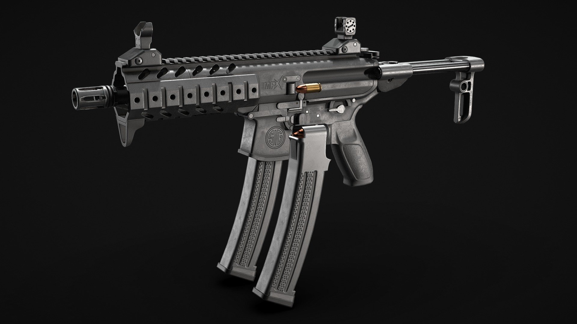 Sig Sauer MPX (Retexture) 3d model