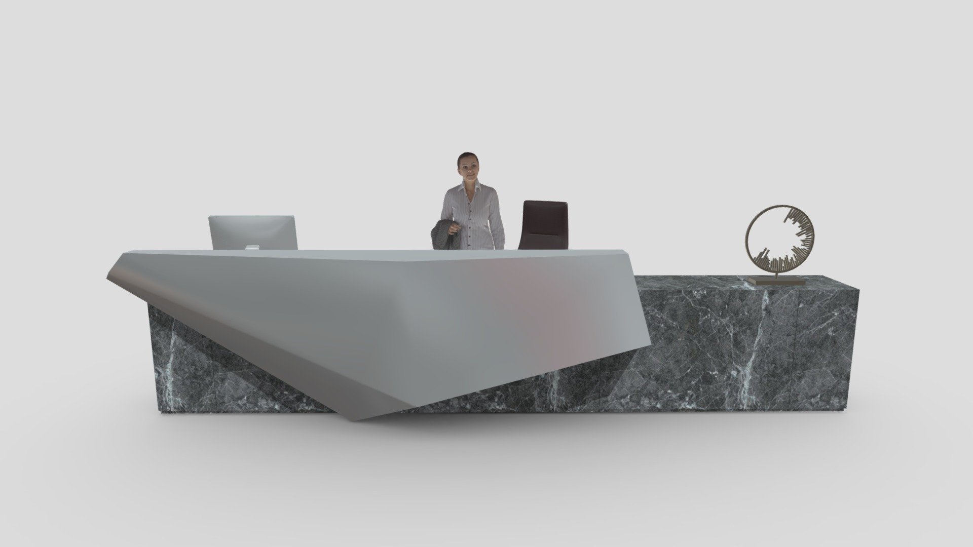 Reception Desk 3d model