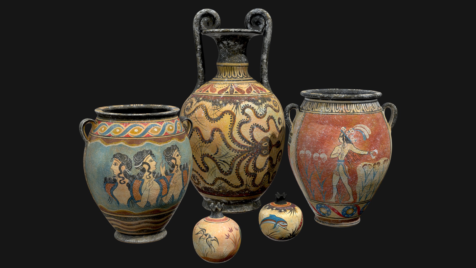 Minoan Pottery 3d model