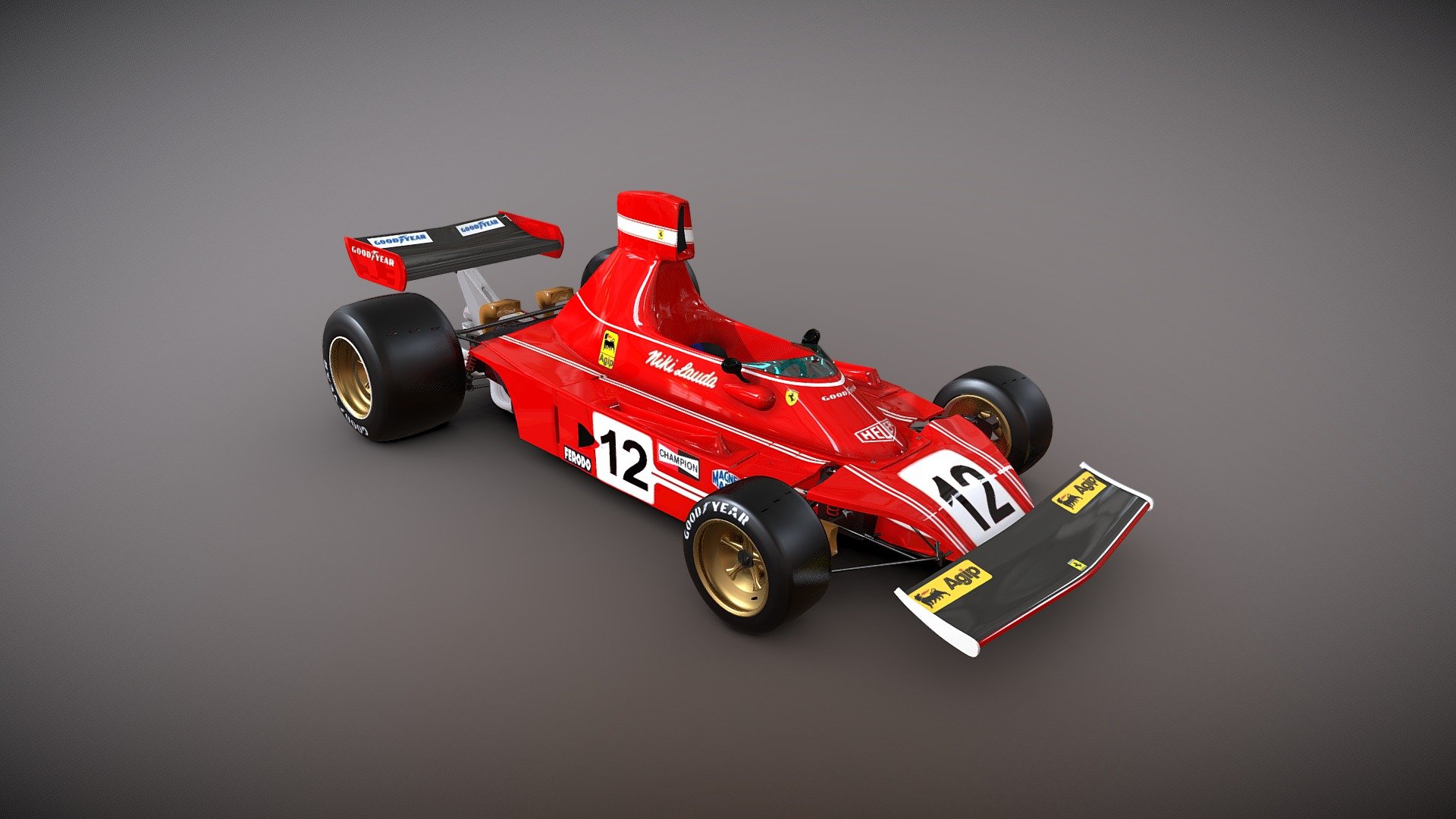 Ferrari 312 B3 Niki Lauda 3d model