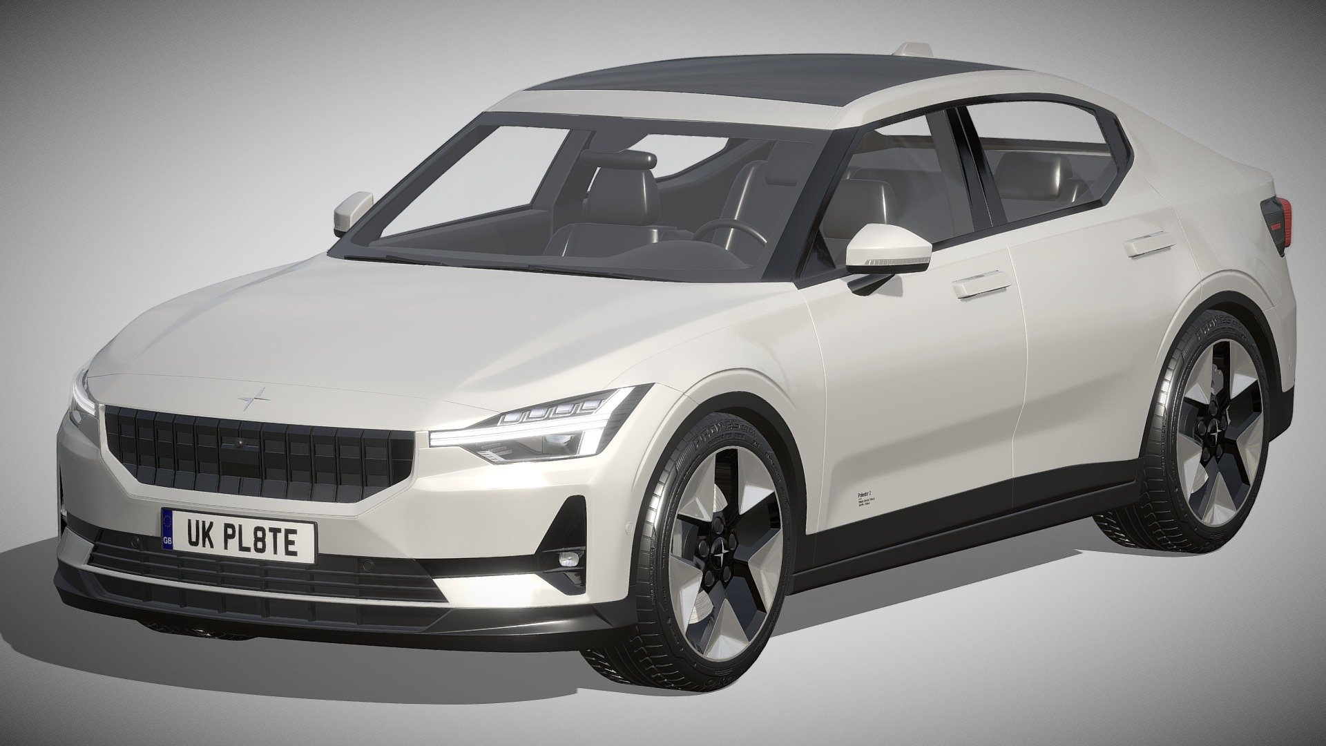 Polestar 2 2023 3d model