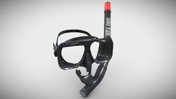 Scuba Goggles And Snorkel