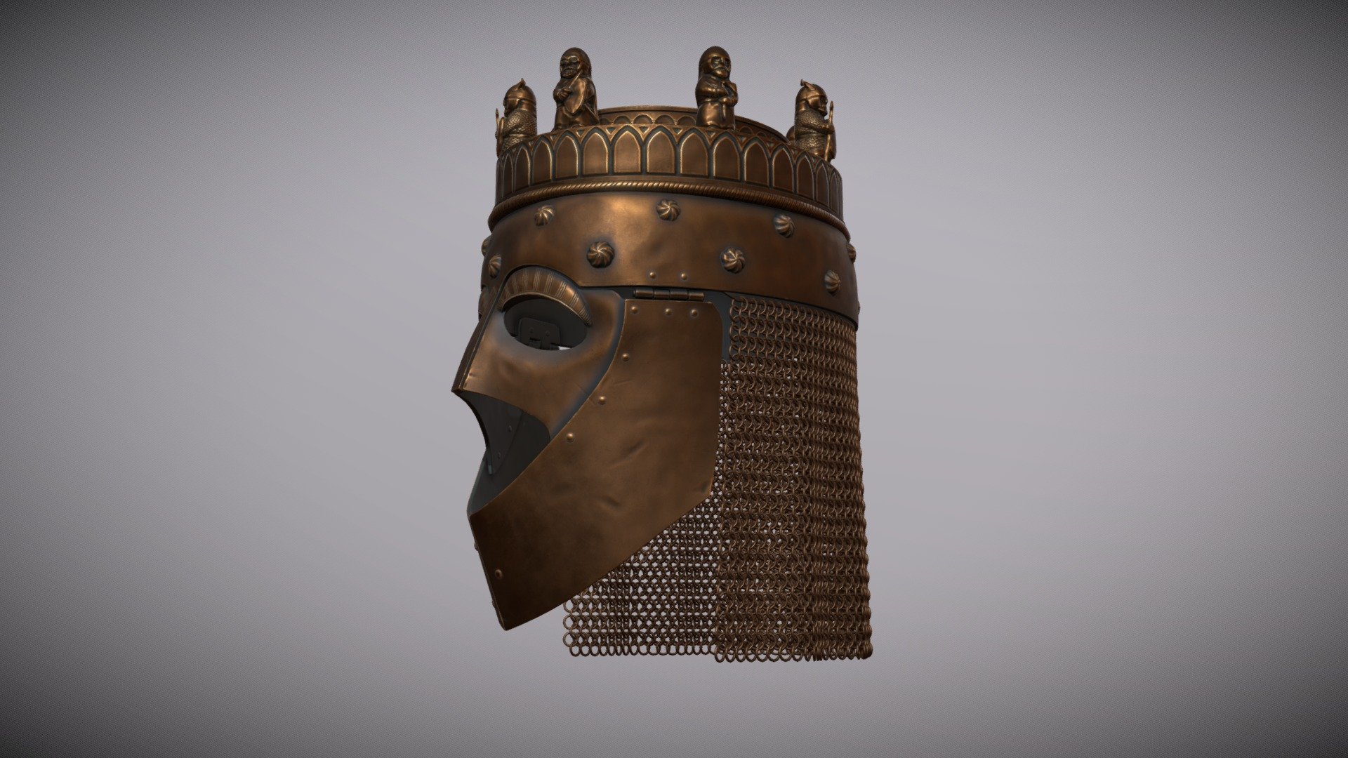 The Crowned Helmet 3d model