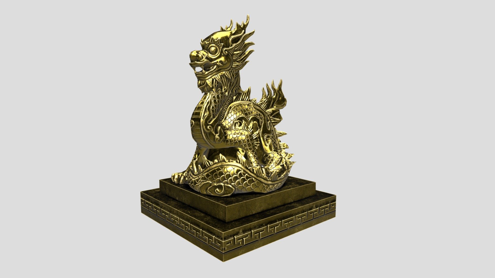 Nguyen Dynasty dragon 3d model