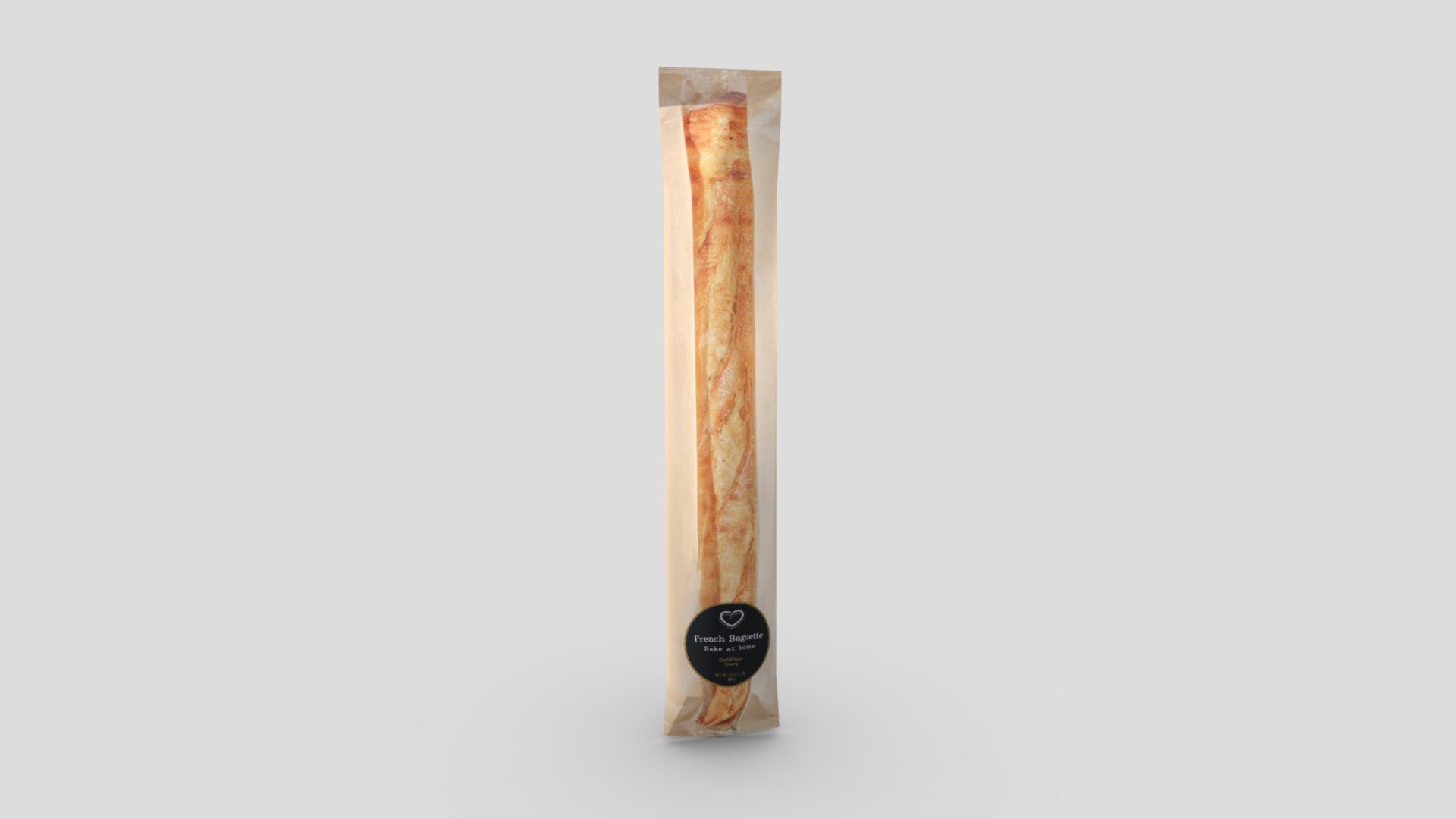 Packaged French Bread 3d model