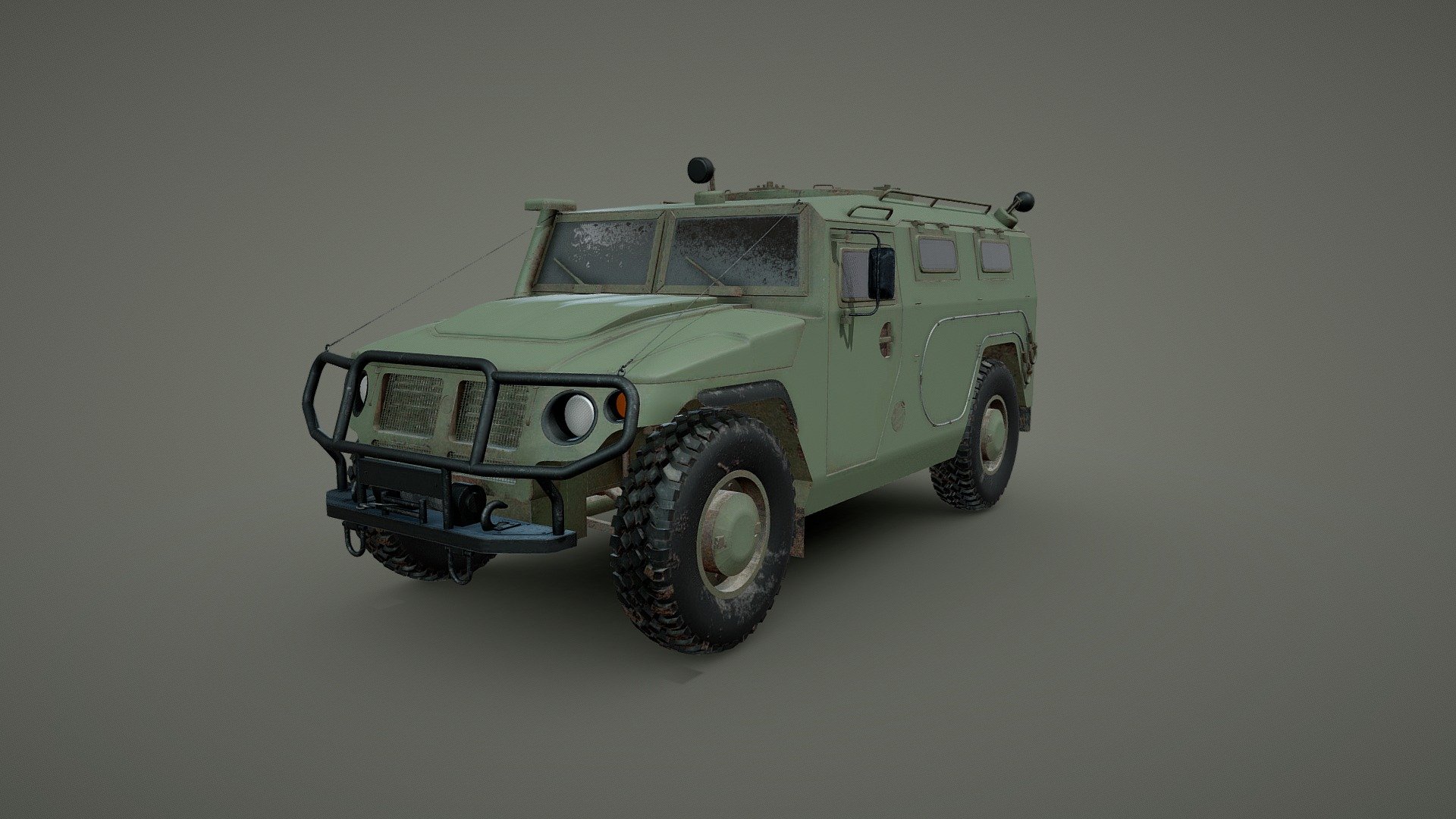 GAZ Tigr all-terrain infantry mobility vehicle 3d model