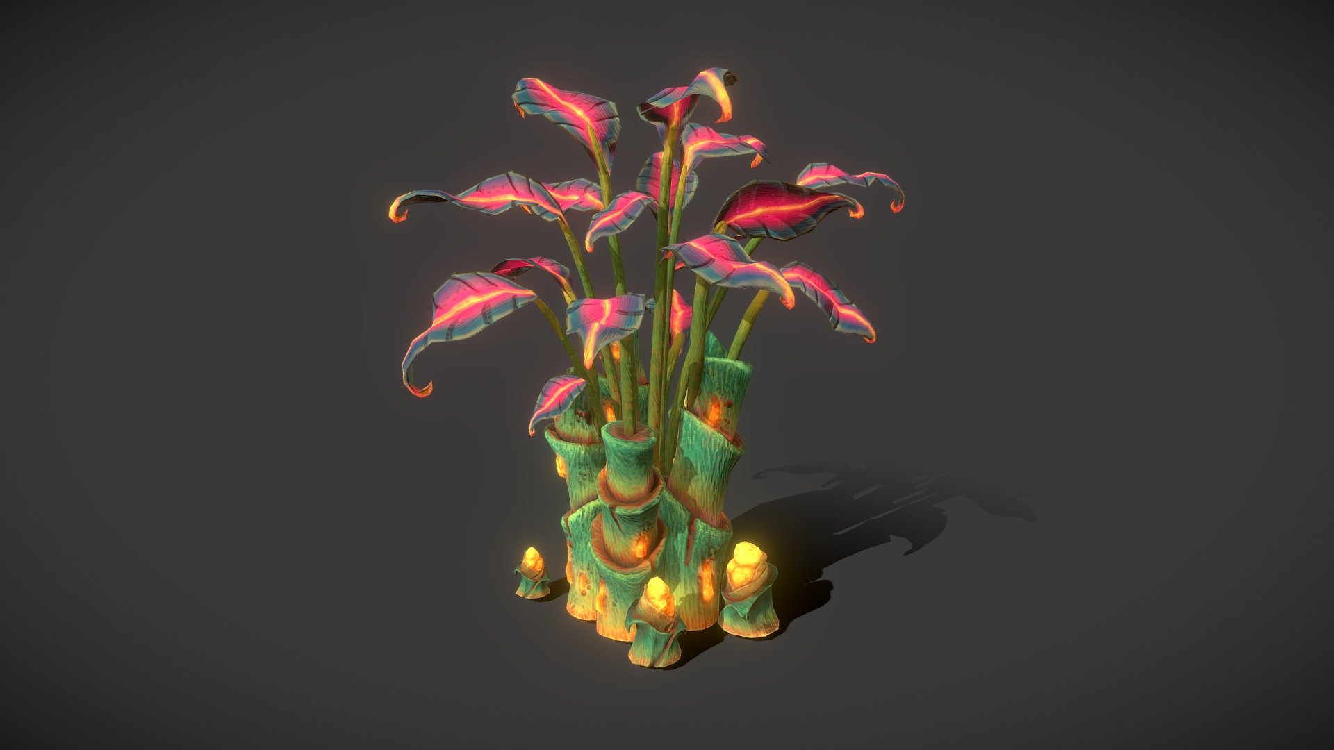 Fantasy Bamboo 3d model