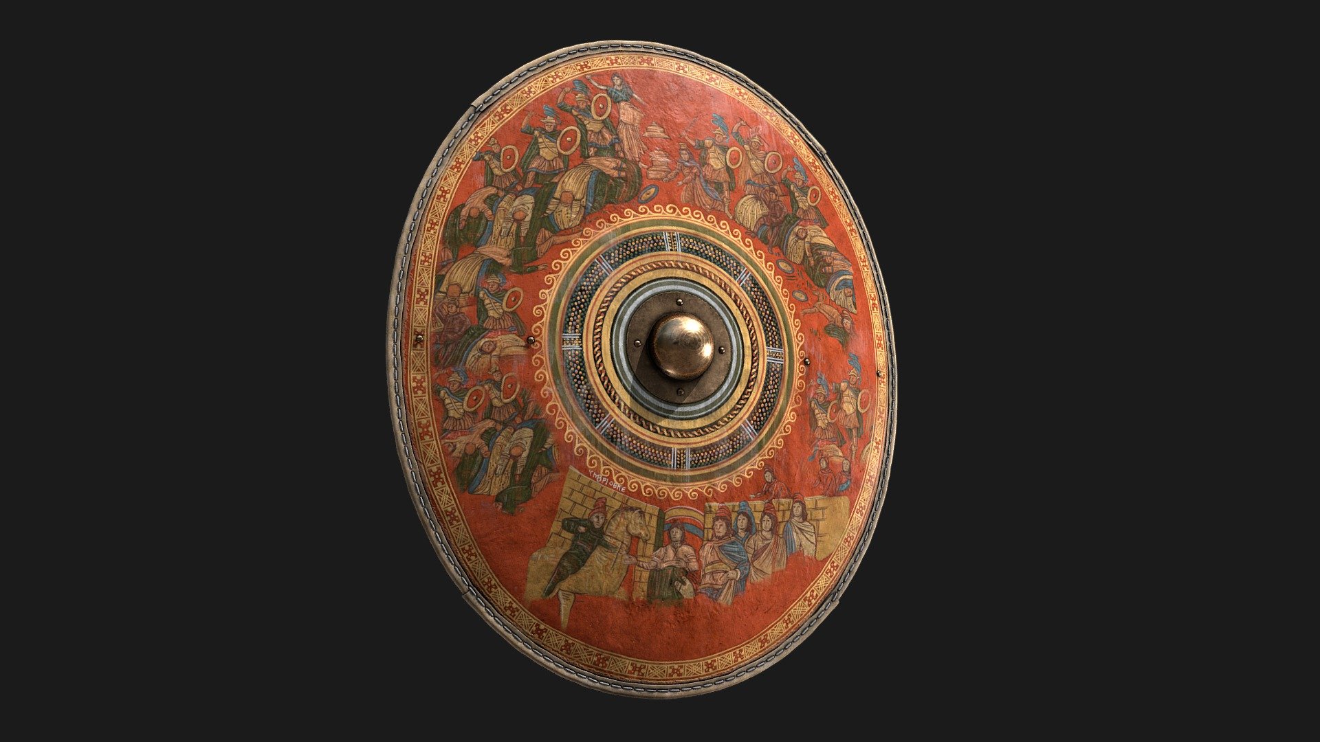 Dura Europos Homeric Shield 3d model