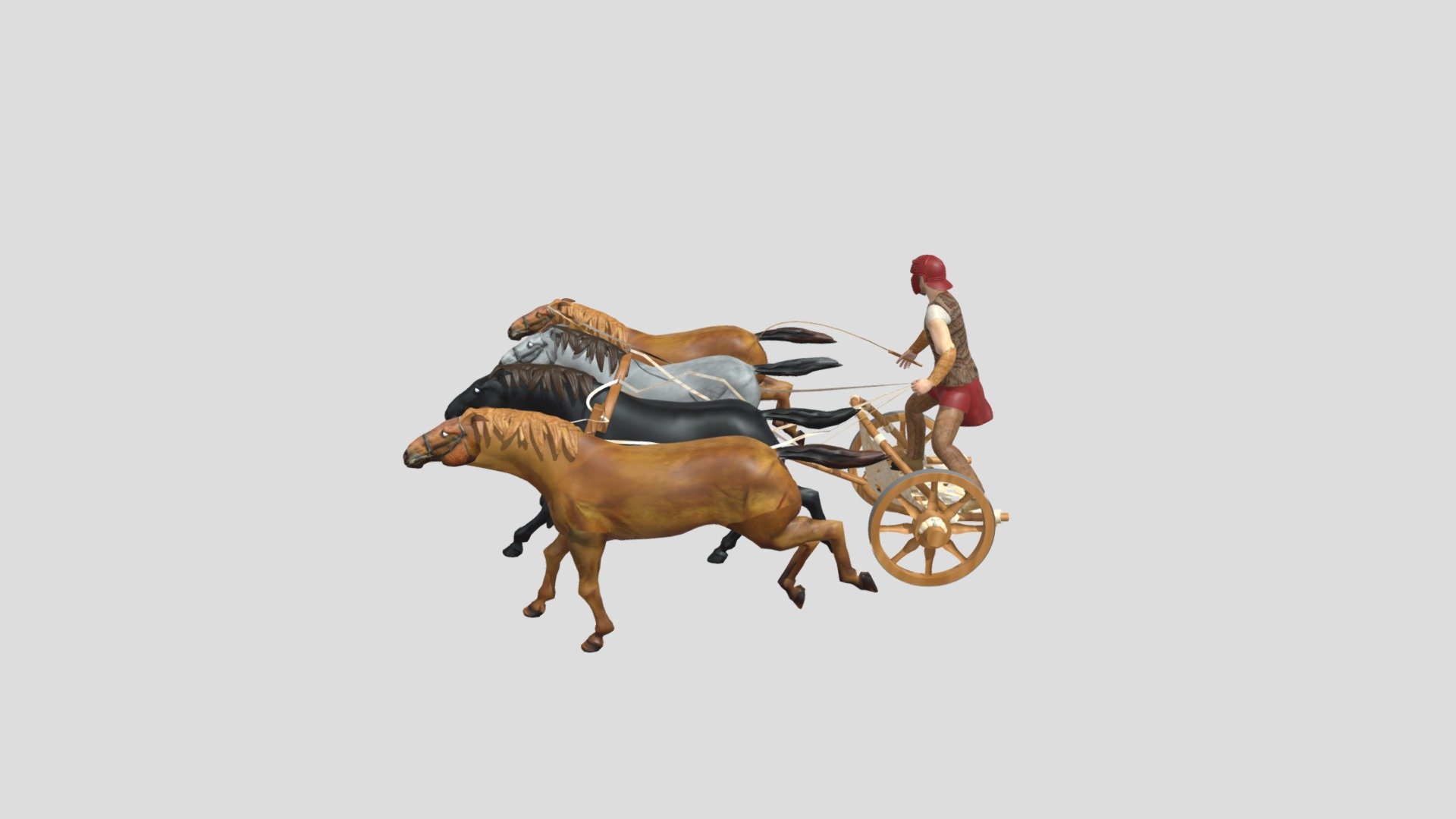 *** Galloping Charioteer*** 3d model