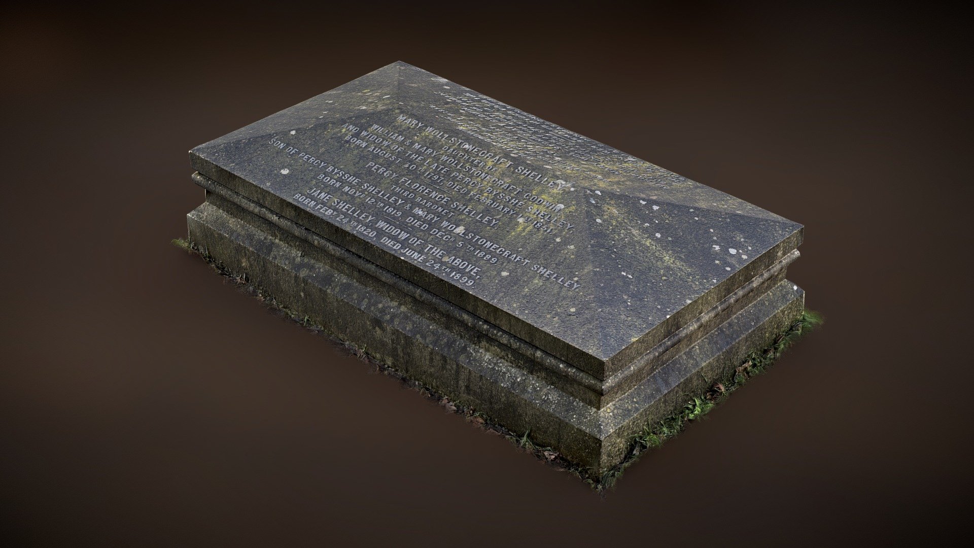 Mary Shelleys Grave 🧟 3d model