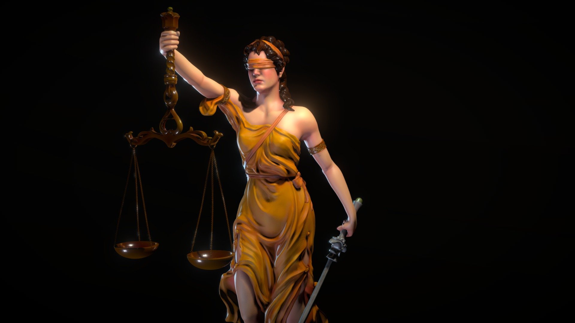 Themis in color 3d model