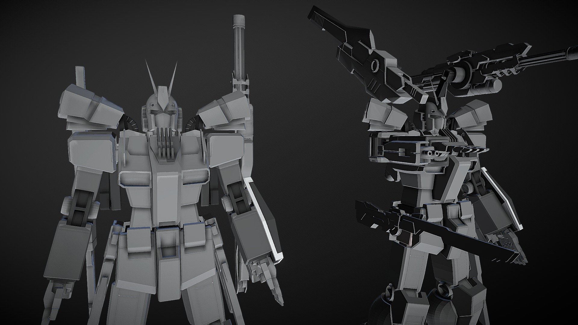 [WIP] Gundam Amazing Red Warrior 3d model