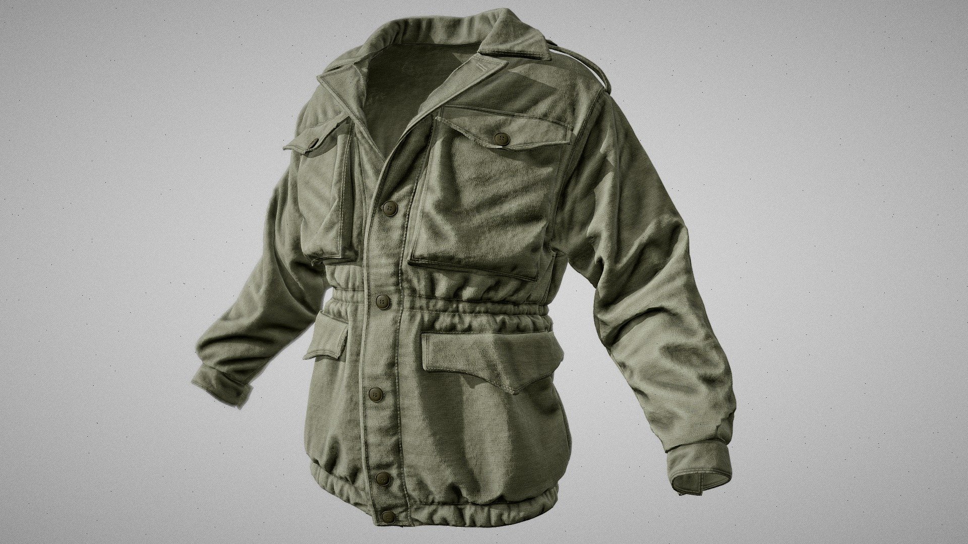 Military jacket 3d model