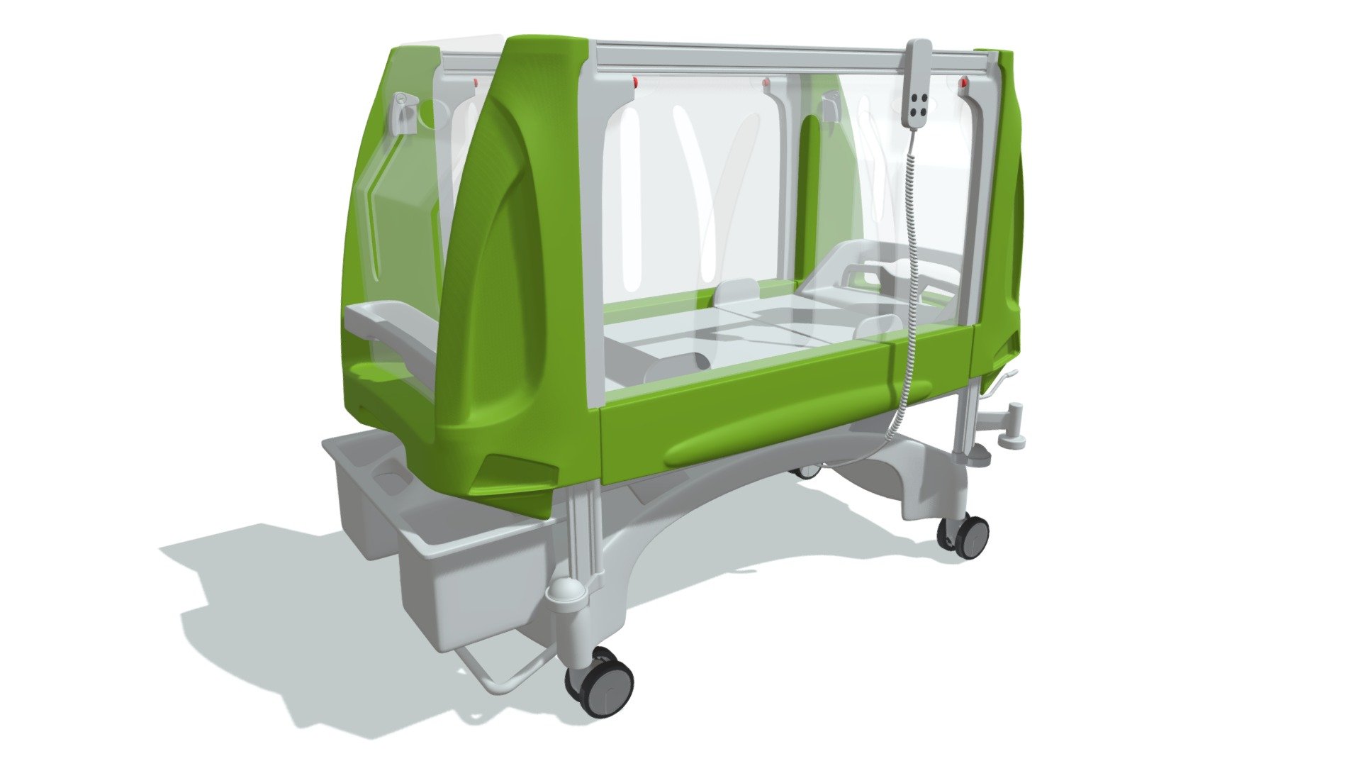 Pediatric Medical Hospital Bed 3d model