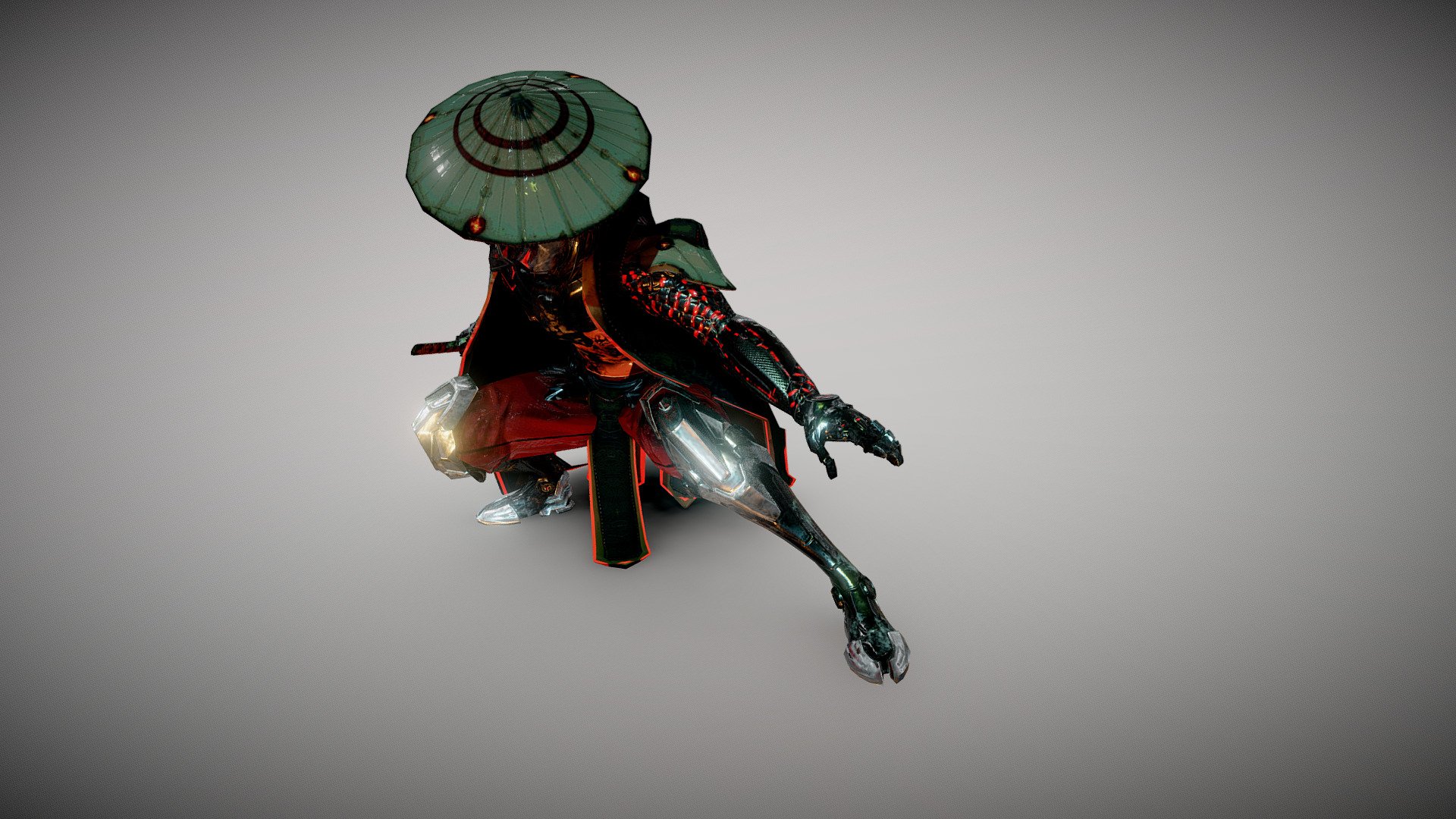 Scifi Samurai 3d model