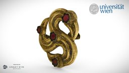 I433 Goldene Dreierfibel | golden triple fibula