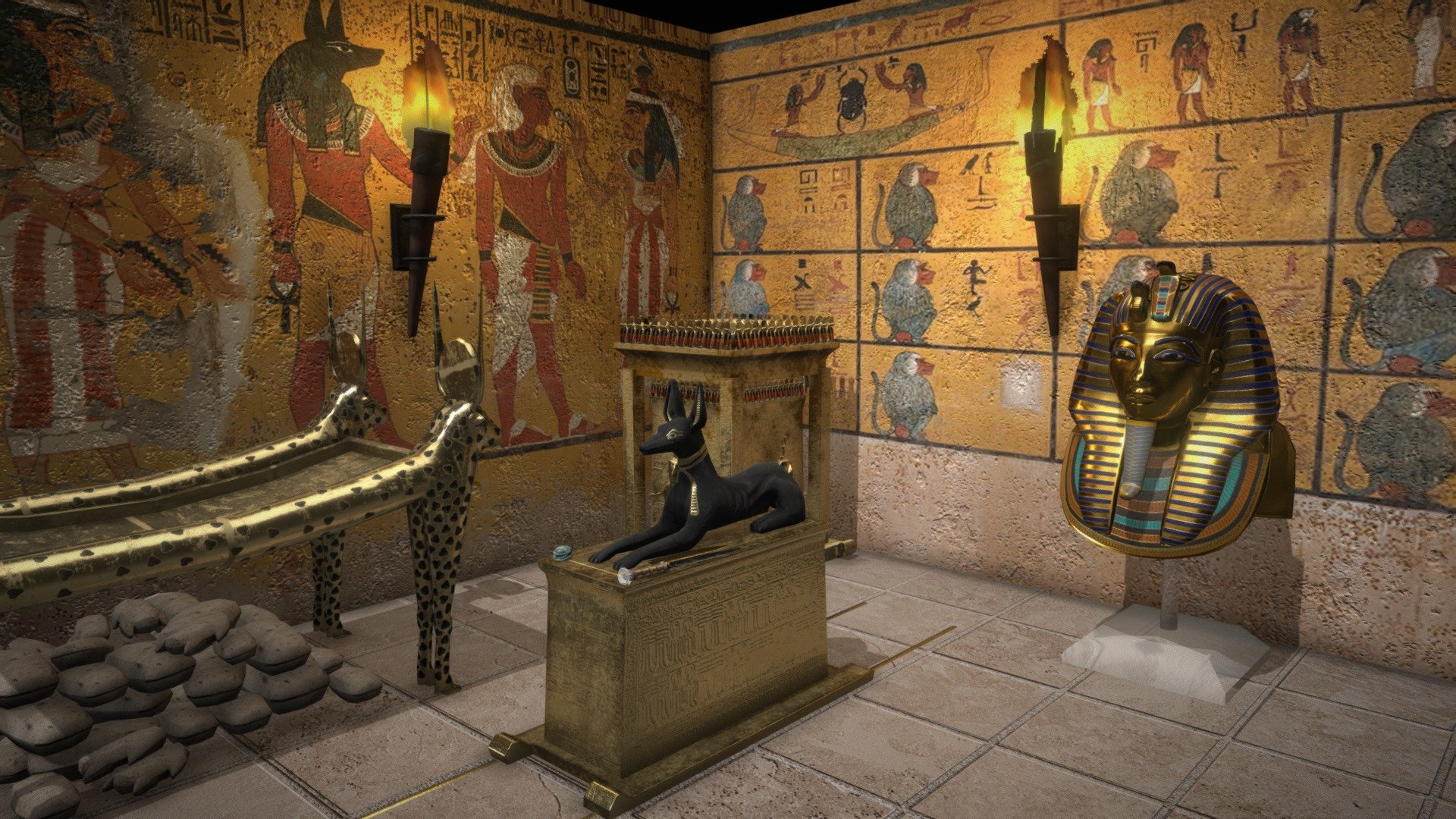 Tutankhamuns Treasures 3d model