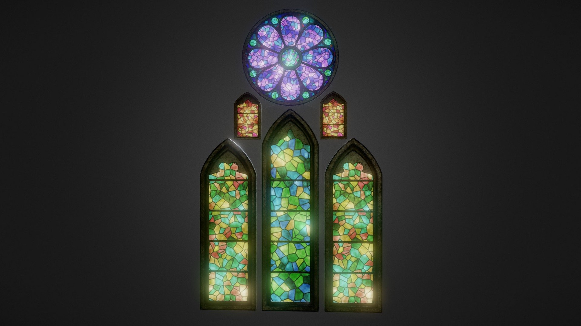 Stained Glass 3d model