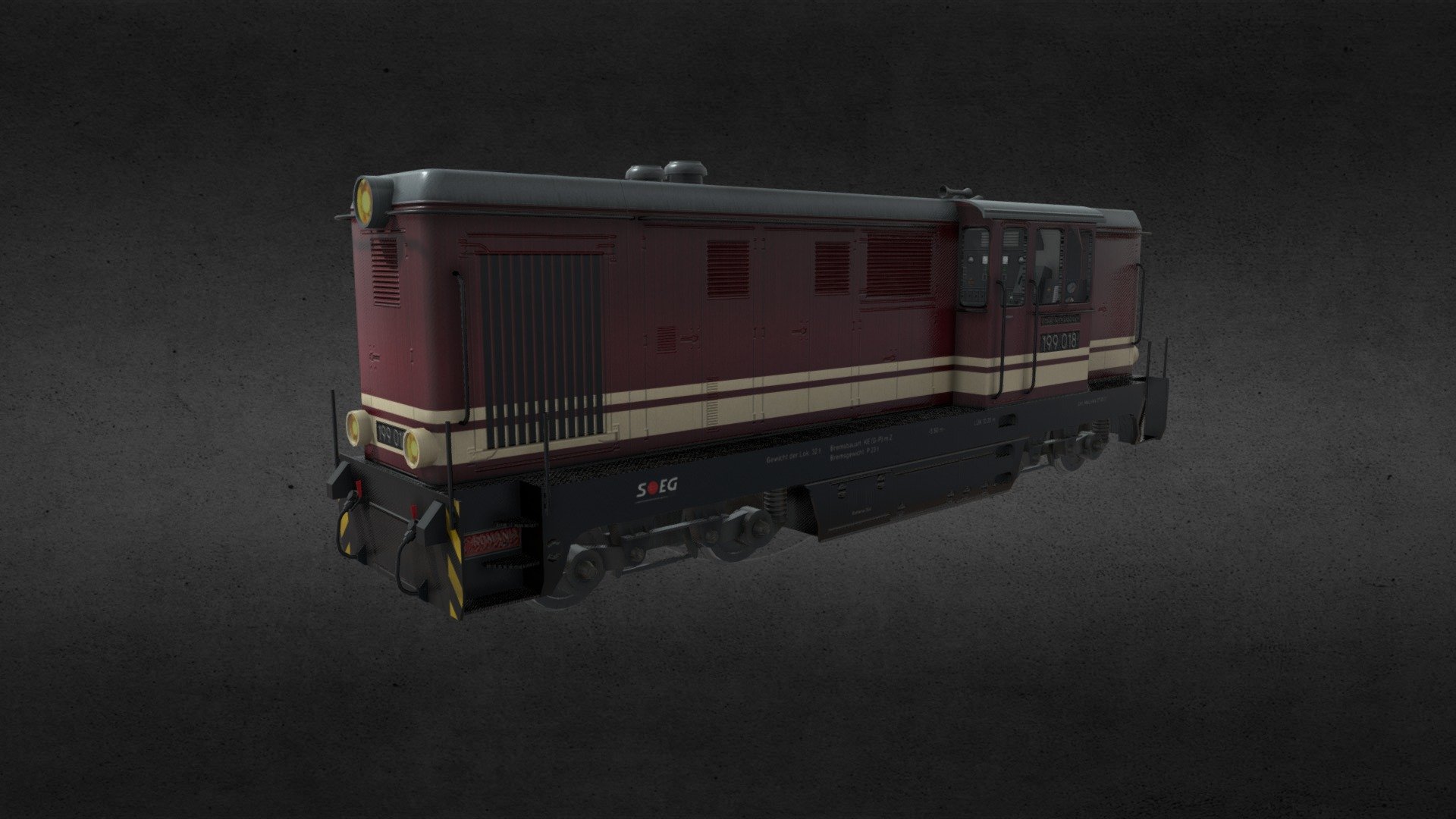 Faur L45H Schmalspurlokomotive 3d model